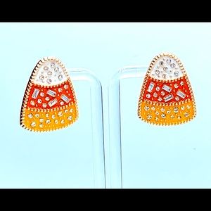 Candy Korn Rhinestone Earrings